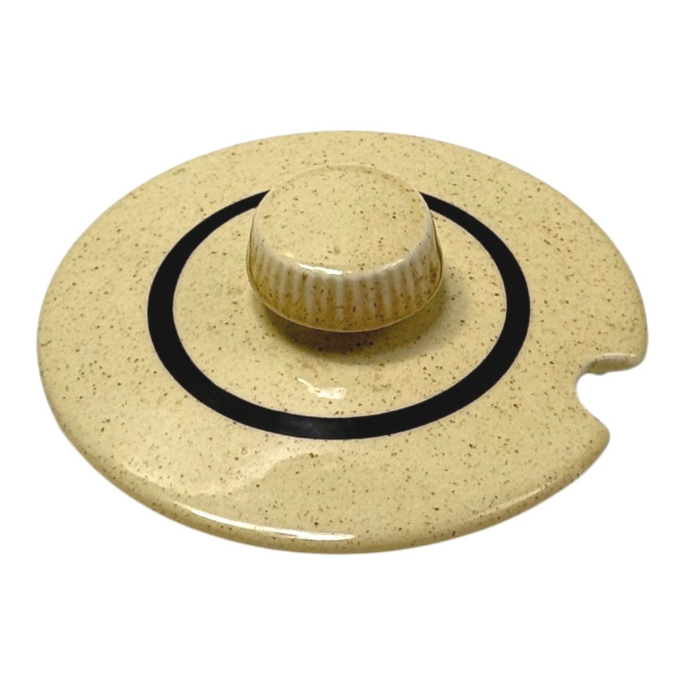 Poole Pottery Broadstone Ceramic Jam Jar Lid  Replacement Yellow 3.5 inch